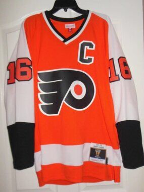 NWT Authentic Mitchell & Ness PHILADELPHIA FLYERS Bobby Clarke JERSEY 16 Orange